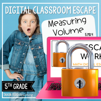 Preview of 5th Grade Math Digital Escape Room | 5.MD.4 Measuring Volume