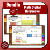 5th Grade Math Digital Interactive Google Notebooks Bundle TEKS