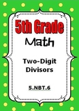 5th Grade Math - Division with 2-digit Divisors - 5.NBT.6