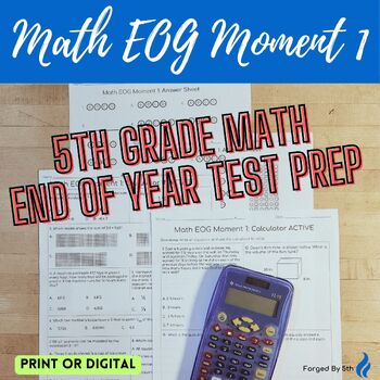 Preview of 5th Grade Math EOG Moment 1: Choose Your Format for EOG Test Prep