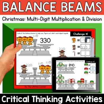 Preview of Christmas Logic Puzzles 5th Grade Brain Teasers Fast Finishers Math Enrichment