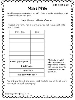 5th Grade Math Enrichment Printables TEKS Aligned by Teaching with Tiffany