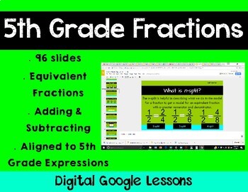Preview of 5th Grade Math Expressions Unit 1 Digital Lessons for Google Classroom