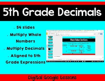 Preview of 5th Grade Math Expressions Unit 4 Digital Lessons for Google Classroom