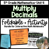 5th Grade Math Foldable and Activity Bundle - Multiplying 