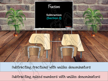Preview of 5th Grade Math - Fractions (section 2) - Interactive Google Slides