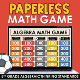 PAPERLESS 5th Grade Math Game | Math Test Prep | Spiral Re