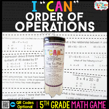 Preview of 5th Grade Math Game | Order of Operations