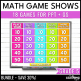 5th Grade Math Game Show BUNDLE | All Standards Test Prep 