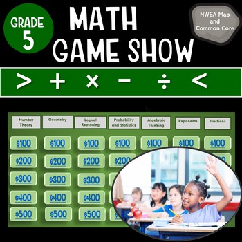 Preview of 5th Grade Math Game Show for NWEA MAP and Common Core