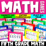 5th Grade Math Intervention Games for Review & Centers | E