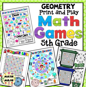 5Th Grade Math Games: Geometry By Math Mojo | Teachers Pay Teachers