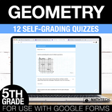 Geometry Google Form Math Assessments - 5th Grade Math Tes