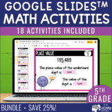 5th Grade Math Google Slides BUNDLE  | All Standards Test 