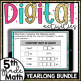 5th Grade Math Digital Activities Growing Bundle