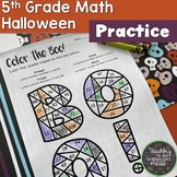 5th Grade Math Halloween Math Activities No Prep Halloween