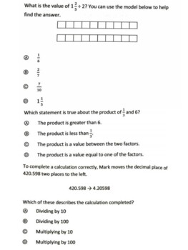 class 5th math holiday homework