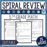 5th Grade Math Spiral Review