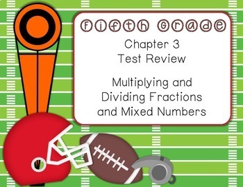 Preview of 5th Grade Math In Focus 2020 Chapter 3 Test Review (Print AND Digital!)