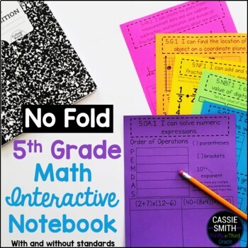 Preview of 5th Grade Math Interactive Notebook