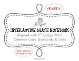 5th Grade Math Interactive Notebook ALL COMMON CORE UNITS BUNDLE