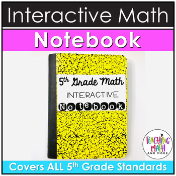 Preview of 5th Grade Math Interactive Notebook BUNDLE