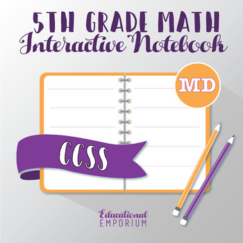 Preview of 5th Grade Math Interactive Notebook: MD, Measurement & Data Interactive Notebook