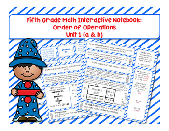Preview of 5th Grade Math Interactive Notebook Unit 1