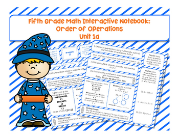 Preview of 5th Grade Math Interactive Notebook Unit 1A: Order of Operations