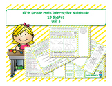 5th Grade Math Interactive Notebook Unit 5: 2D Shapes