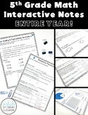 5th Grade Math Interactive Notes {Digital & PDF Included}