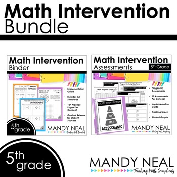 Preview of 5th Grade Math Intervention Activities and Assessments