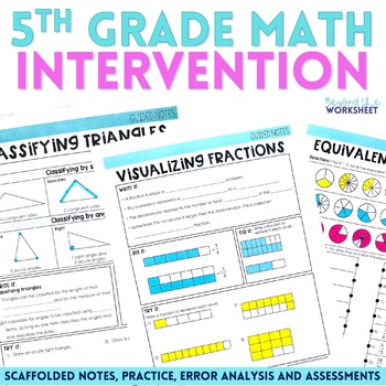 5th Grade Math Intervention Program by Lindsay Perro | TPT