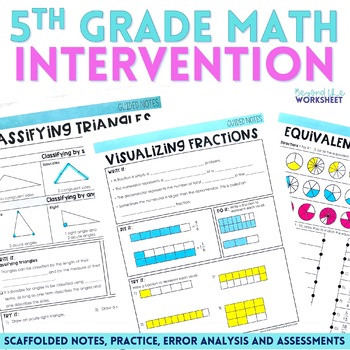 Preview of 5th Grade Math Intervention Program