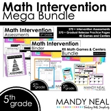 5th Grade Math Intervention Standards Based Mega Bundle