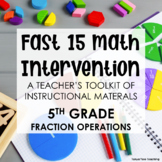 5th Grade Math Intervention Teacher Toolkit Hands-on Lesso