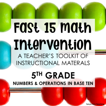 Preview of 5th Grade Math Intervention Teacher Toolkit Hands-on Lessons Place Value