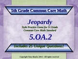 5.OA.2 5th Grade Math Jeopardy Game - Write Simple Express