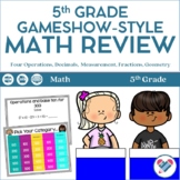 5th Grade Math Jeopardy-Style Review Game PRINT AND DIGITAL