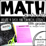 5th Grade Math Journal Data and Financial Literacy
