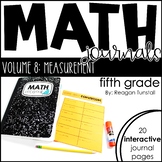5th Grade Math Journal Measurement