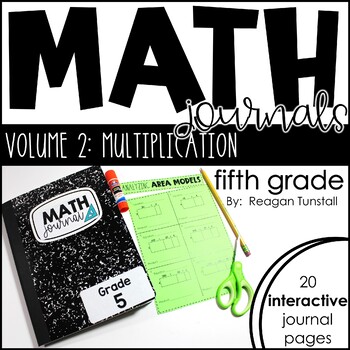 Preview of 5th Grade Math Journal Multiplication