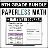 5th Grade Math Journal Prompts Bundle - Daily Math Prompts