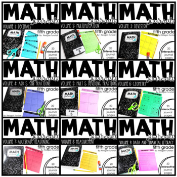 Preview of 5th Grade Math Journal The Bundle
