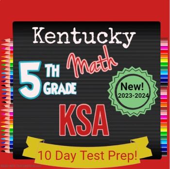 Preview of 5th Grade Math KSA Test Prep; Print and Go!All Standards Covered; Review for KSA