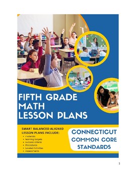 Preview of 5th Grade Math Lesson Plans - Connecticut Common Core