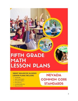 Preview of 5th Grade Math Lesson Plans - Nevada Common Core