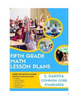 Preview of 5th Grade Math Lesson Plans - S. Dakota Common Core