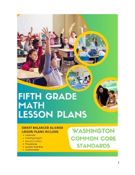 Preview of 5th Grade Math Lesson Plans - Washington Common Core