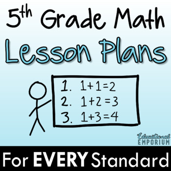 Preview of 5th Grade Math Lesson Plans and Pacing Guide
